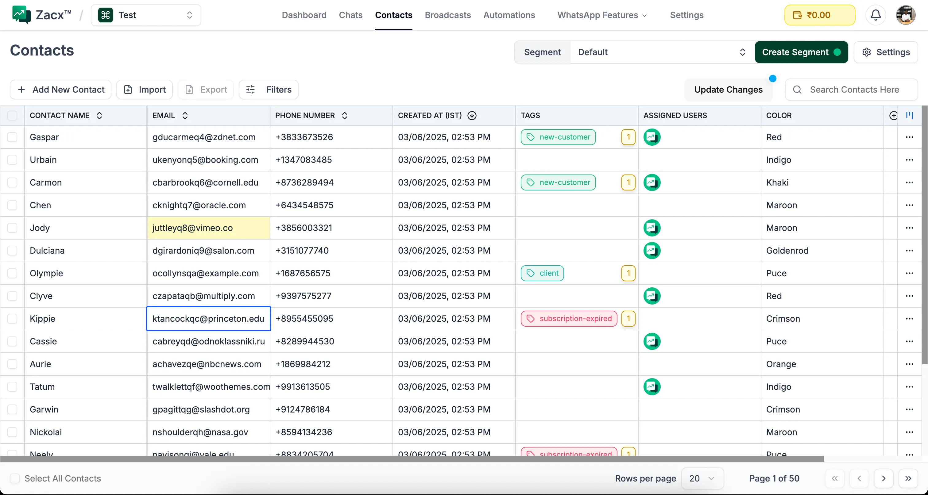 CRM UI